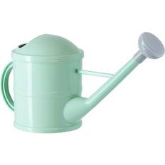 Small Mint Green Plastic Watering Can with Long Sprinkler