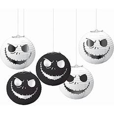 Amscan Nightmare Before Christmas 5 Paper Party Lanterns 5-Pack