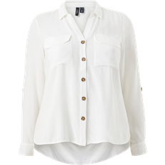 Vero Moda Regular Fit Shirt Collar Curve Sleeves With Fold-up Shirt