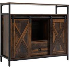 Natural Sideboards Homcom Industrial Rustic Buffet Cabinet Sideboard