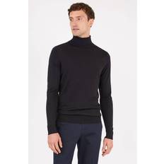 Sunspel Black Lightweight Turtleneck black