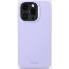 Iphone 15 pro silicone Holdit Mobilcover Silicone Lavender iPhone 15 Pro