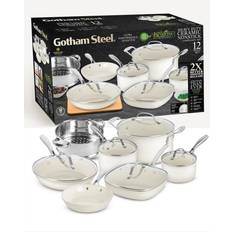 Gotham Steel Natural Cookware Set with lid 12 Parts