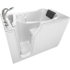 American Standard Gelcoat Premium Series 30-in x 52-in Walk-In Bathtub with Air Spa Whirlpool Massage Systems in White