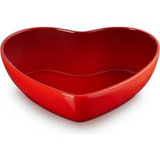 Rot Servierschalen Le Creuset L'Amour Heart Collection Cerise 2.9L Heart Serving Bowl