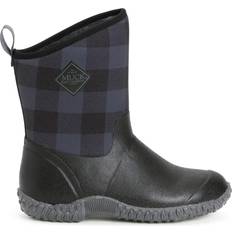 Safety Rubber Boots Muck Boot womens II Mid,Black/gray plaid,11
