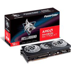 AMD Radeon - Radeon RX 7700 XT Graphics Cards Powercolor AMD Radeon RX 7700 XT Hellhound 1 x HDMI 3 x DP 12GB