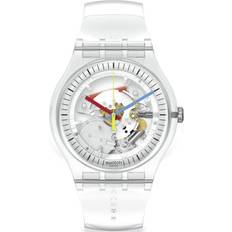 Swatch Unisex Armbanduhren Swatch Clearly New Gent (SO29K100-S06)