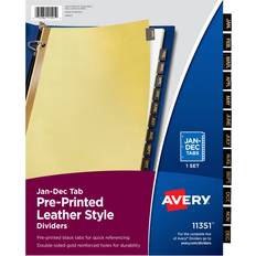 Avery Jan-Dec Dividers for 3 Ring Binders 8.5"x11"