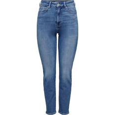 Blau - Damen - W33 Jeans Only Emily Stretch High Waist Jeans - Medium Blue