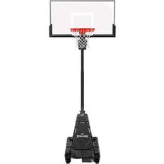 Outdoors Basketball Hoops Spalding Momentous EZ Assembly Portable Adjustable Outdoor Basketball Hoop