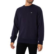 Gant Herre Klær Gant Original Crew Neck Sweatshirt Evening Blue Blå