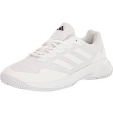 Adidas Men's Gamecourt Tennis Shoes, 11.5, White/White/Silver