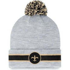Soccer Beanies Fanatics Men's Branded Heather Gray New Orleans Saints Cuffed Knit Hat with Pom