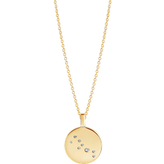 Sif Jakobs Pendant Zodiaco Taurus Necklace - Gold/Transparent