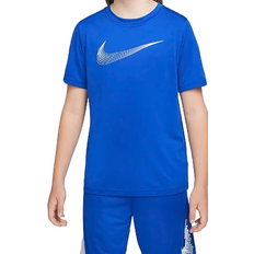 Nike YouthDri-FIT Short Sleeve Training Top - Game Royal/White