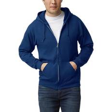 Gildan Men's Fleece Zip Hoodie Sweatshirt - Navy