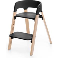 Barnestoler på salg Stokke Steps Chair Black Natural Black Natural