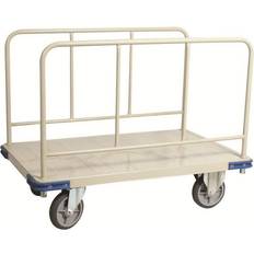 Wesco Cleaning Equipment & Cleaning Agents Wesco Commercial Quality Steel Panel Cart with Side Rails, 30x48"