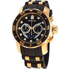 Wrist Watches Invicta Pro Diver Chronograph Black Semi-Transparent 6981