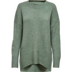 Only Nanjing O Neck Knitted Pullover - Green/Balsam Green