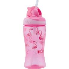 Nuby Trinkflaschen Nuby Trinkhalmflasche Soft Flip-It 360ml ab 12 Monate, pink rosa/pink