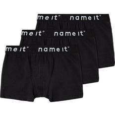 Schwarz Boxershorts Name It Basic Boxer Shorts 3-pack - Black (13208836)