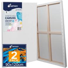 Kingart Stretched White Canvas 11 x 14 inch, 8-Pack