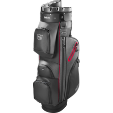 Schwarz Golftaschen Wilson I-Lock Dry Cart Bag Black/Silver