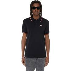 Diesel Cotton Polo Shirts Diesel mens smith logo polo shirt black/red