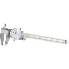 6" Precision Dial Caliper With White Dial