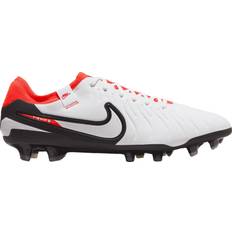 Herren Fußballschuhe Nike Tiempo Legend 10 Pro FG M - White/Bright Crimson/Black