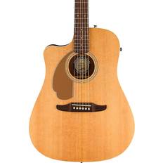 Fender Acoustic Guitars Fender Left-Handed California Redondo Player Acoustic-Electric Guitar Natural