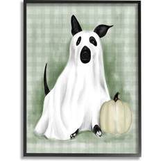 Interior Details Stupell Industries Dog Ghost Halloween Costume Giclee Framed Art