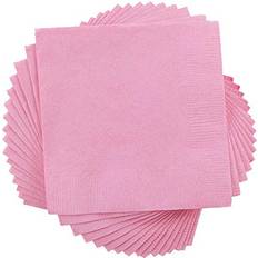 Jam Paper Lunch Napkin, 2-ply, Baby Pink, 40 Napkins/Pack 6255620714 Pink