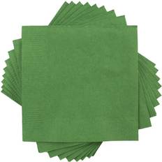 Jam Paper Beverage Napkin, 2-ply, Green, 40 Napkins/Pack 255628199 Green