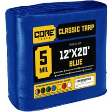 12 x 20 tarp Core Tarps Blue 5Mil 12 x 20 Tarp, CT-505-12X20, CT-505-12x20