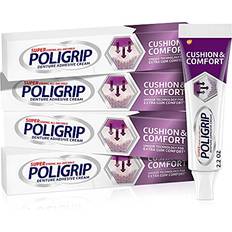 Dental Fixatives Poligrip cushion & comfort, denture partials adhesive cream