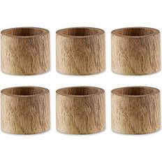 Beige Napkin Rings Design Imports Wood Band 6ct. Napkin Ring 4