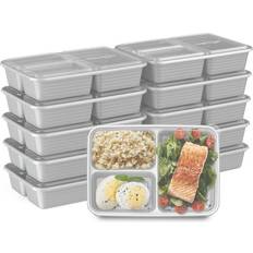 Plastic Food Containers Bentgo Prep 3-Compartment Meal-Prep Food Container