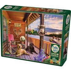 Classic Jigsaw Puzzles Cobble Hill Welcome to the Lake House 1,000-Piece Jigsaw Puzzle