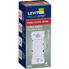 Leviton Decora Edge 15 Amp 3-Way Switch, White