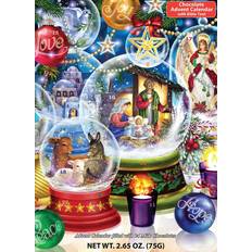 Decorations Vermont christmas Company 322242 Nativity Snow Globe Chocolate Advent Calendar Decoration