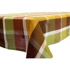 Bed Bath & Beyond Linens Farm Plaid Tablecloth Brown