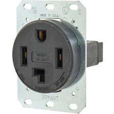 Electrical Outlets BRYANT 9430FR 30A 4W Single Receptacle 125/250VAC 14-30R BK