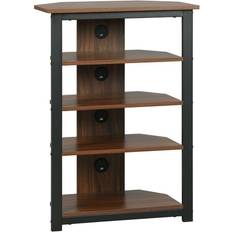 Corner tv entertainment center Homcom Small Corner Stand Shelf TV Bench