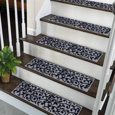 SUSSEXHOME Carpet Stair Treads Blue