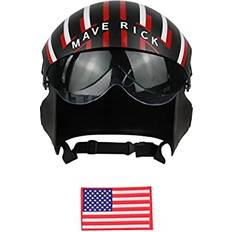 Halloween Helmets Fighter Pilot Helmet Black