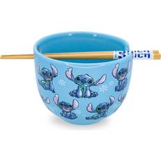 Breakfast Bowls Silver Buffalo Disney Lilo & Stitch Japanese Ceramic Set 20-Ounce Ramen Breakfast Bowl