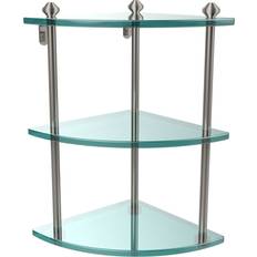 Glass Shower Caddies Allied Brass Southbeach Collection Three Tier Corner